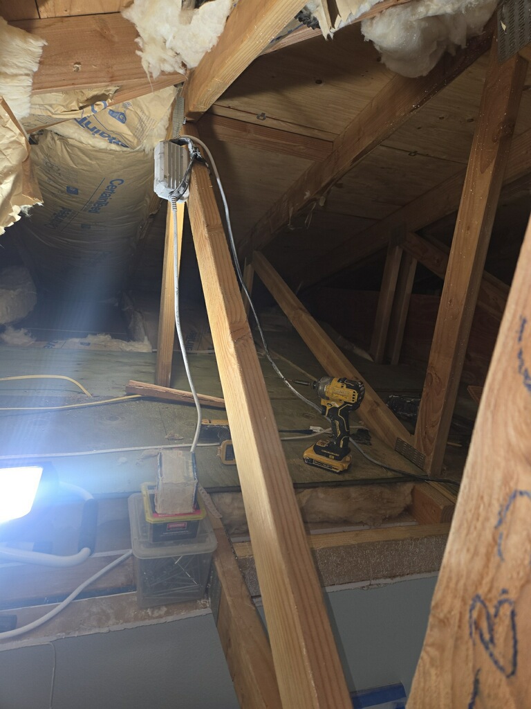 Finished ceiling after repair